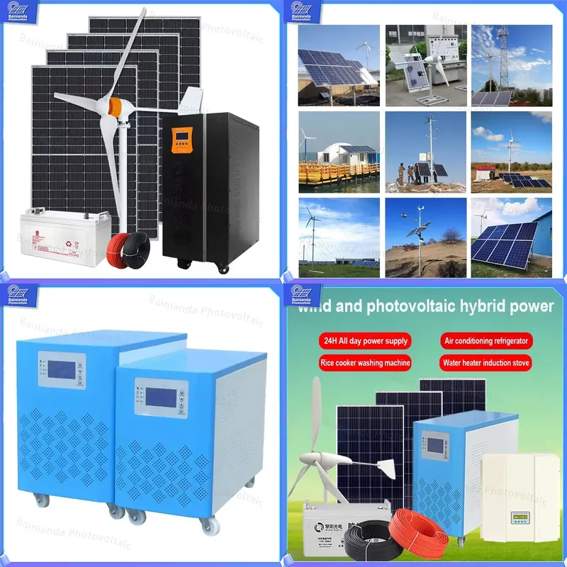 Renewable Energy Kit - 3KW 5KW 8KW 하이브리드 풍력 태양광
