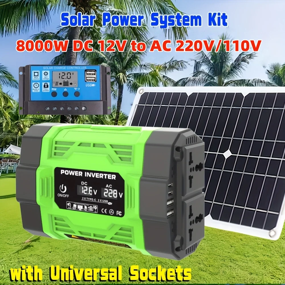 Renewable Energy Kit - 8000W 태양광 시스템 키트 12V에서 AC