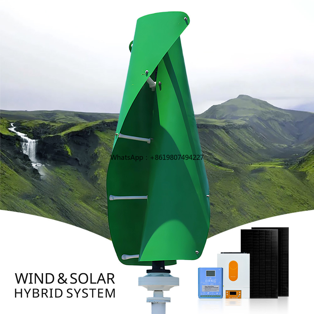 Wind Solar Hybrid Kit - 5-10kw 가정용 수직축 헬릭스 풍력 터빈