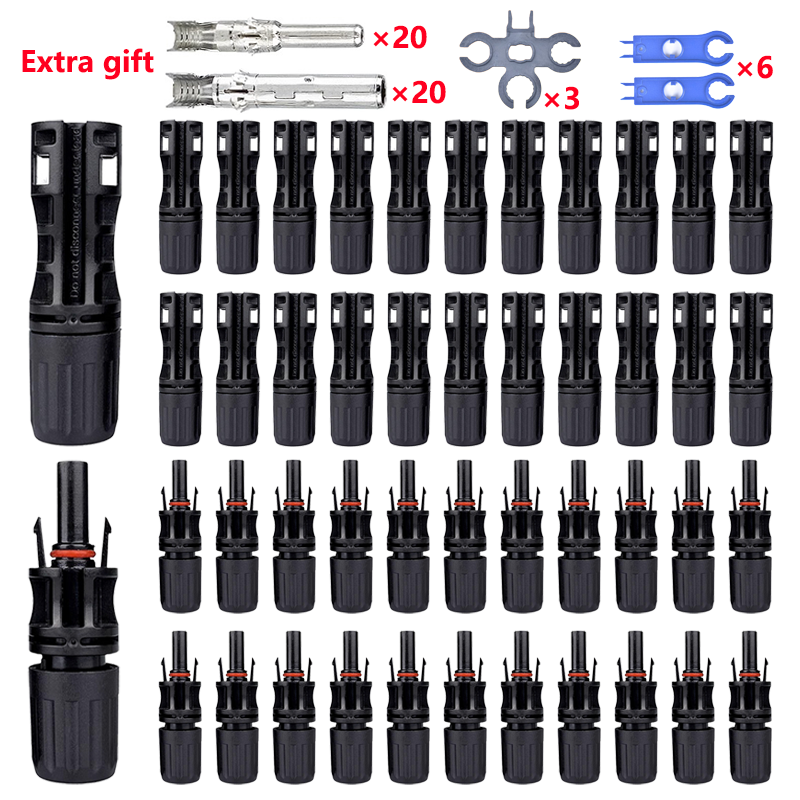 Renewable Energy Kit - 600/400/200/100/40/20/10 Pcs 광전지 태양 광 커넥터