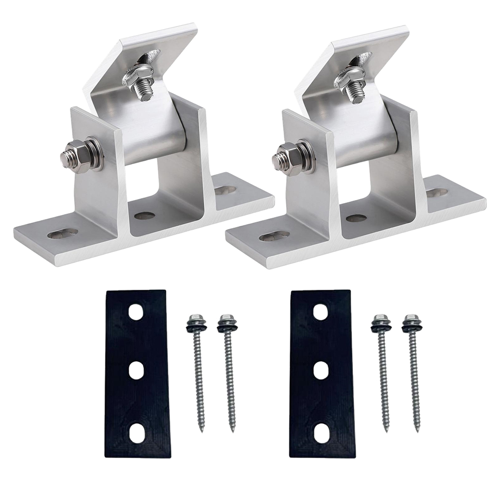 Solar Panel Tilt Mount - 2개 알루미늄 태양광 패널 브래킷 드릴