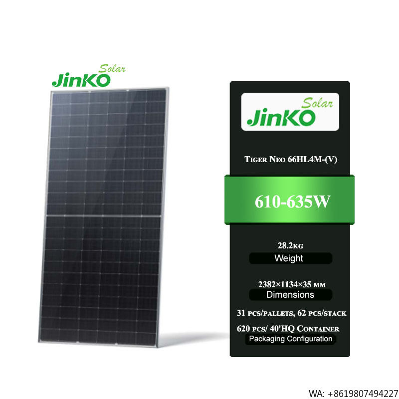 Jinko Solar Panel N-Type - 징코 타이거 네오 66HL4M-(V) 610-635W 고품질