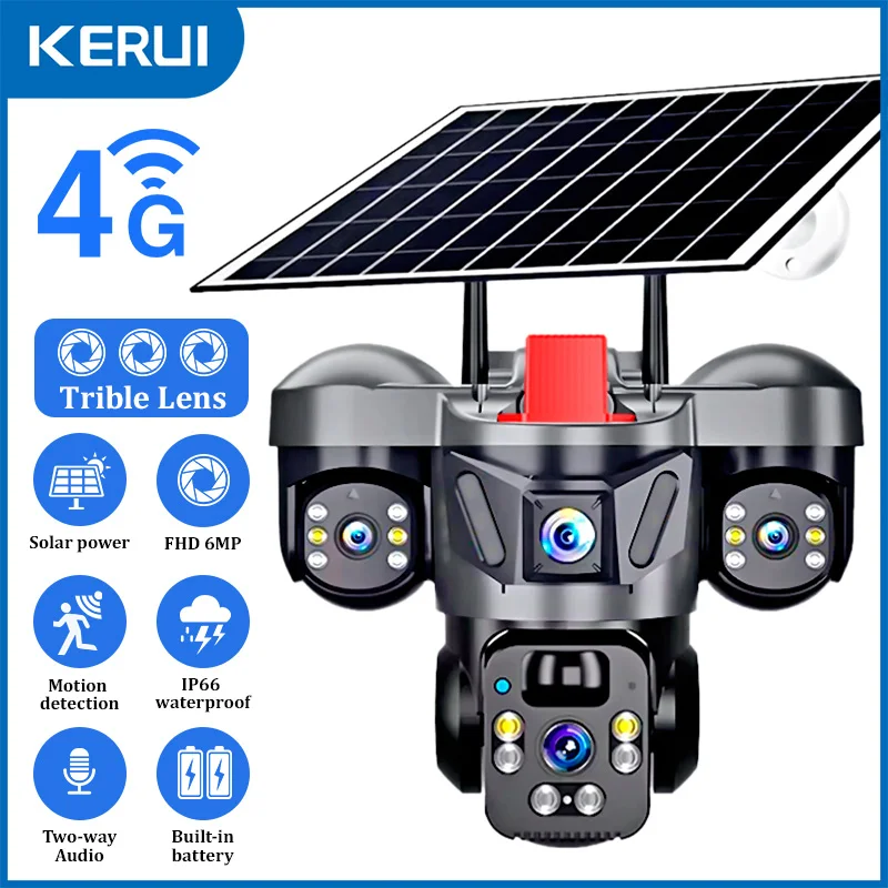 Solar Panel Tilt Mount - KERUI V380 Pro 야외 PTZ 6MP