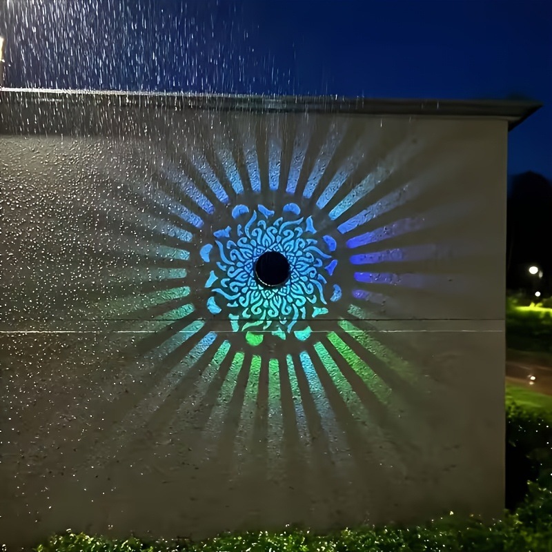 Waterproof Junction Box Solar - 태양광 LED 벽등 만다라 프로젝션 랜턴