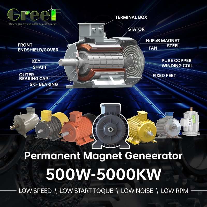 50kW 100kW 1MW 저속 회전 영구 자석 발전기 - Renewable Energy Hydro 리뷰 및 가격