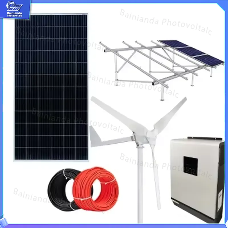 3KW 5KW 10KW 하이브리드 풍력 태양광 발전 시 - Renewable Energy Kit 리뷰 및 가격