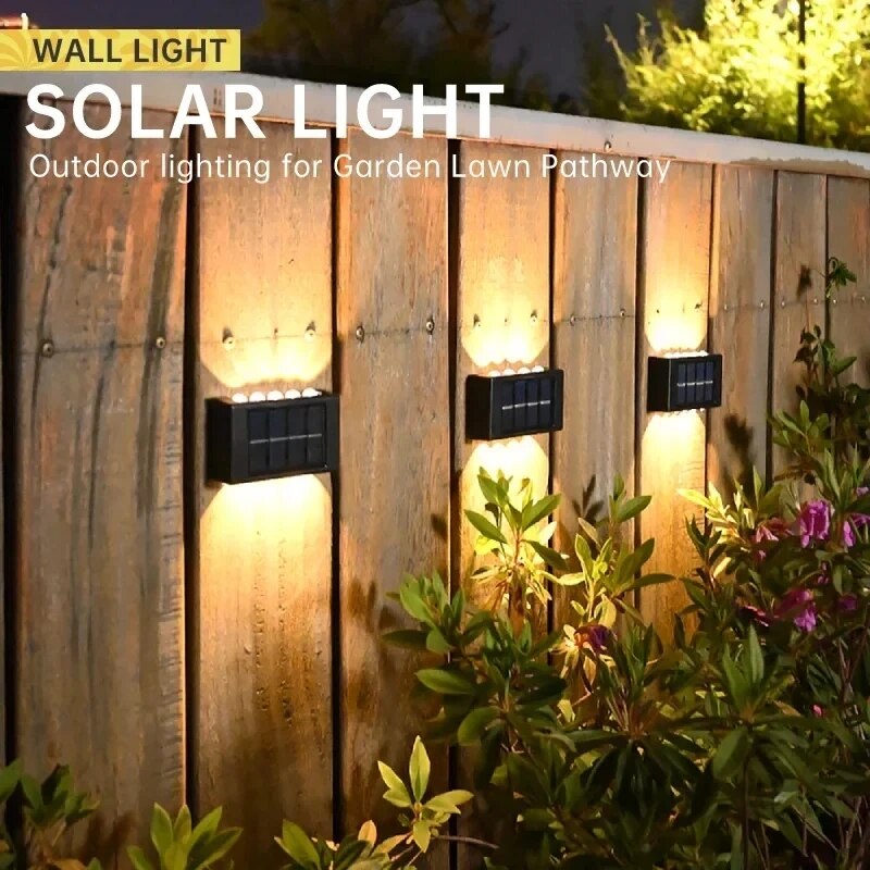 4/6/8/10LED 태양 벽 램프 마당 거리 장식 조 - Waterproof Junction Box Solar 리뷰 및 가격