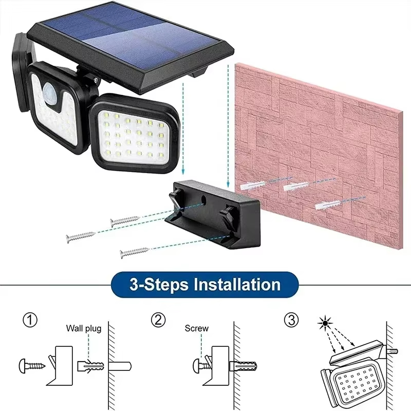 Led 태양 빛 야외 모션 센서 인체 감지 조절 가능한 - Waterproof Junction Box Solar 리뷰 및 가격