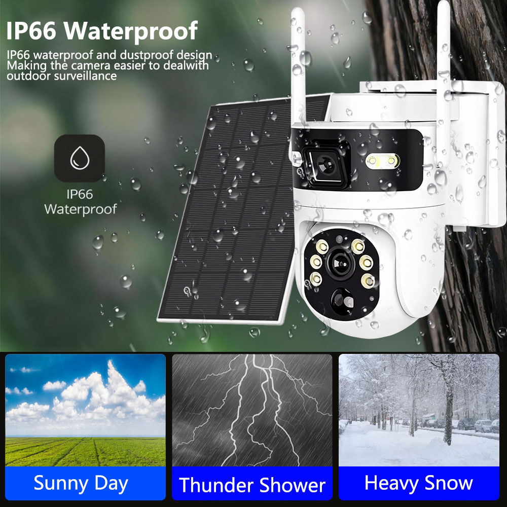 8MP 4K 4G SIM 카드 PTZ IP 카메라 내장 - Solar Panel Tilt Mount 리뷰 및 가격