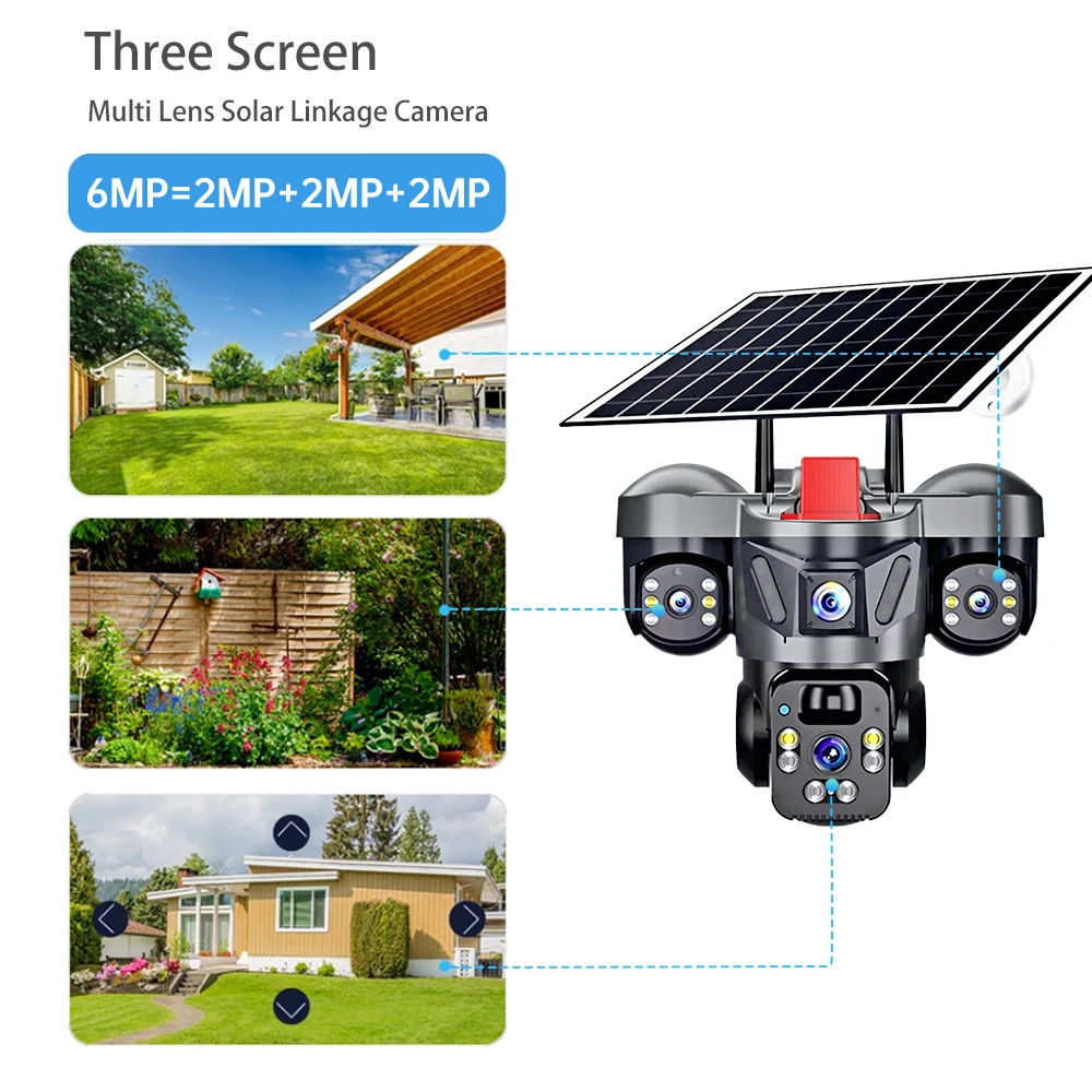 KERUI V380 Pro 야외 PTZ 6MP WIFI - Solar Panel Tilt Mount 리뷰 및 가격