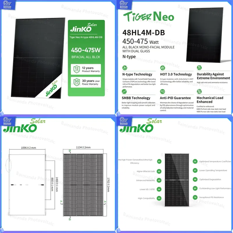 징코 30년 보증 N형 단결정 태양광 패널 450W 4 - Jinko Solar Panel N-Type 리뷰 및 가격
