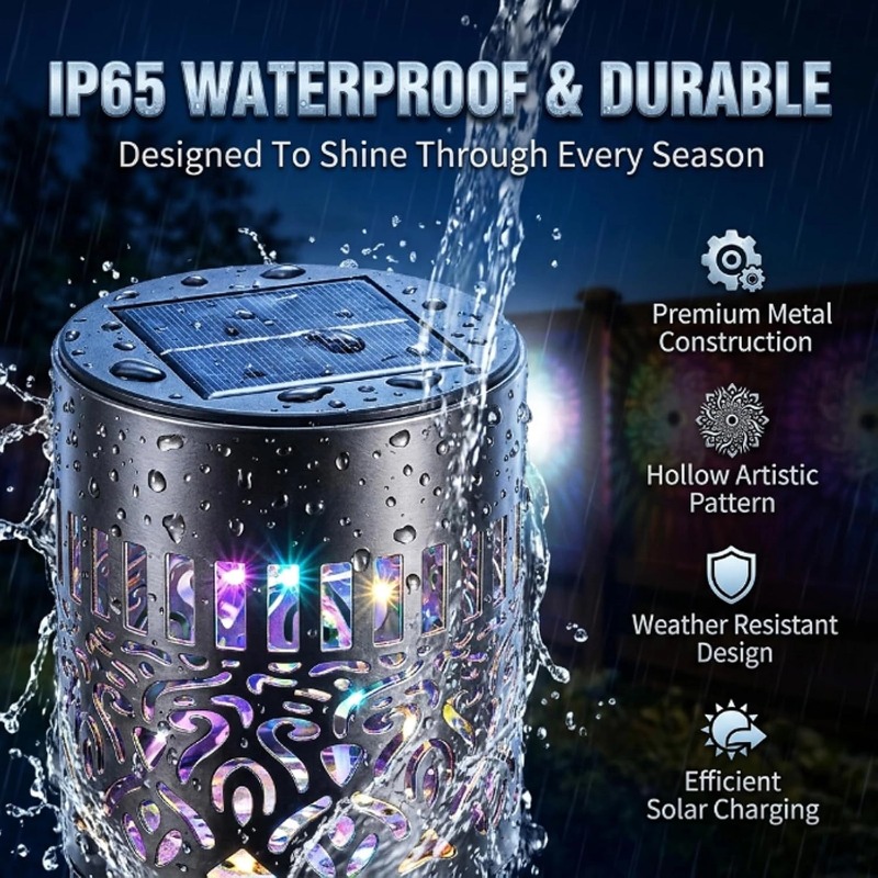 1/2PCS 태양광 만다라 벽 램프 야외 정원 파티오  - Waterproof Junction Box Solar 리뷰 및 가격